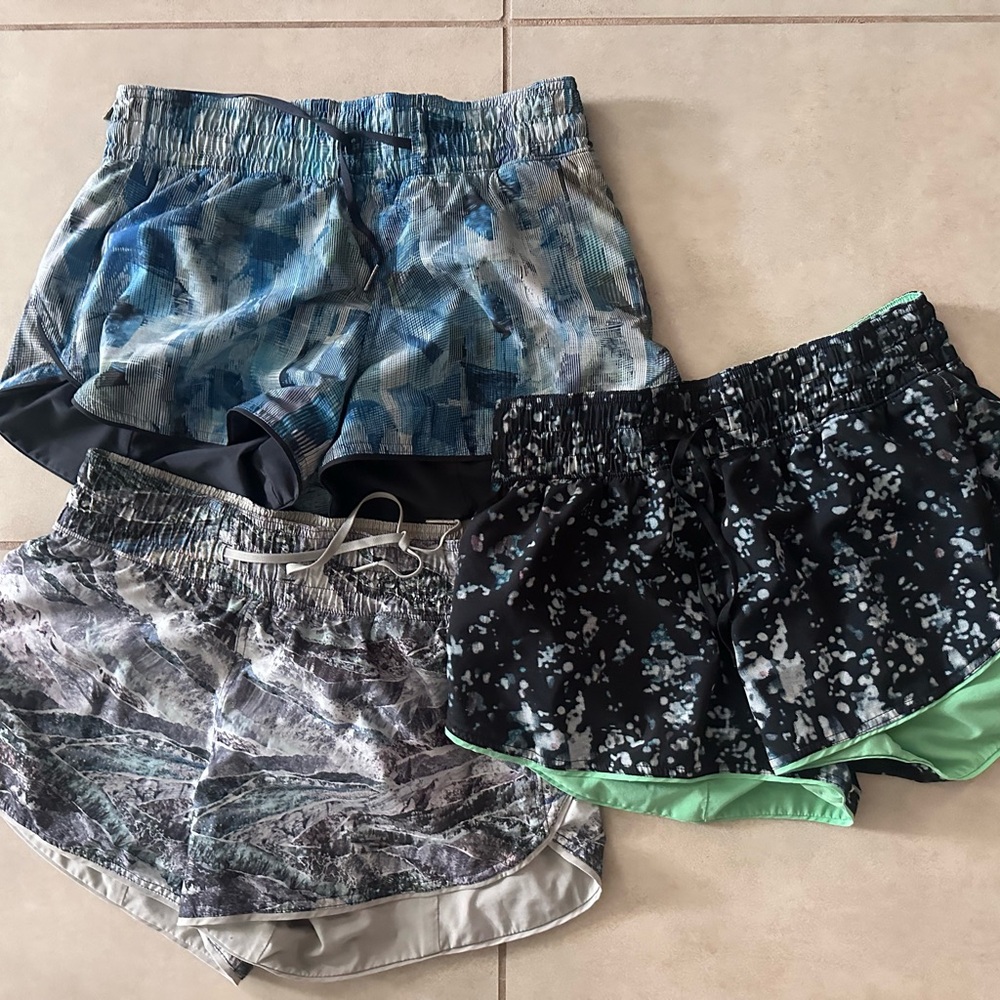 lululemon athletica Women's Athletic Shorts - Blue, Black, Gray, Mint